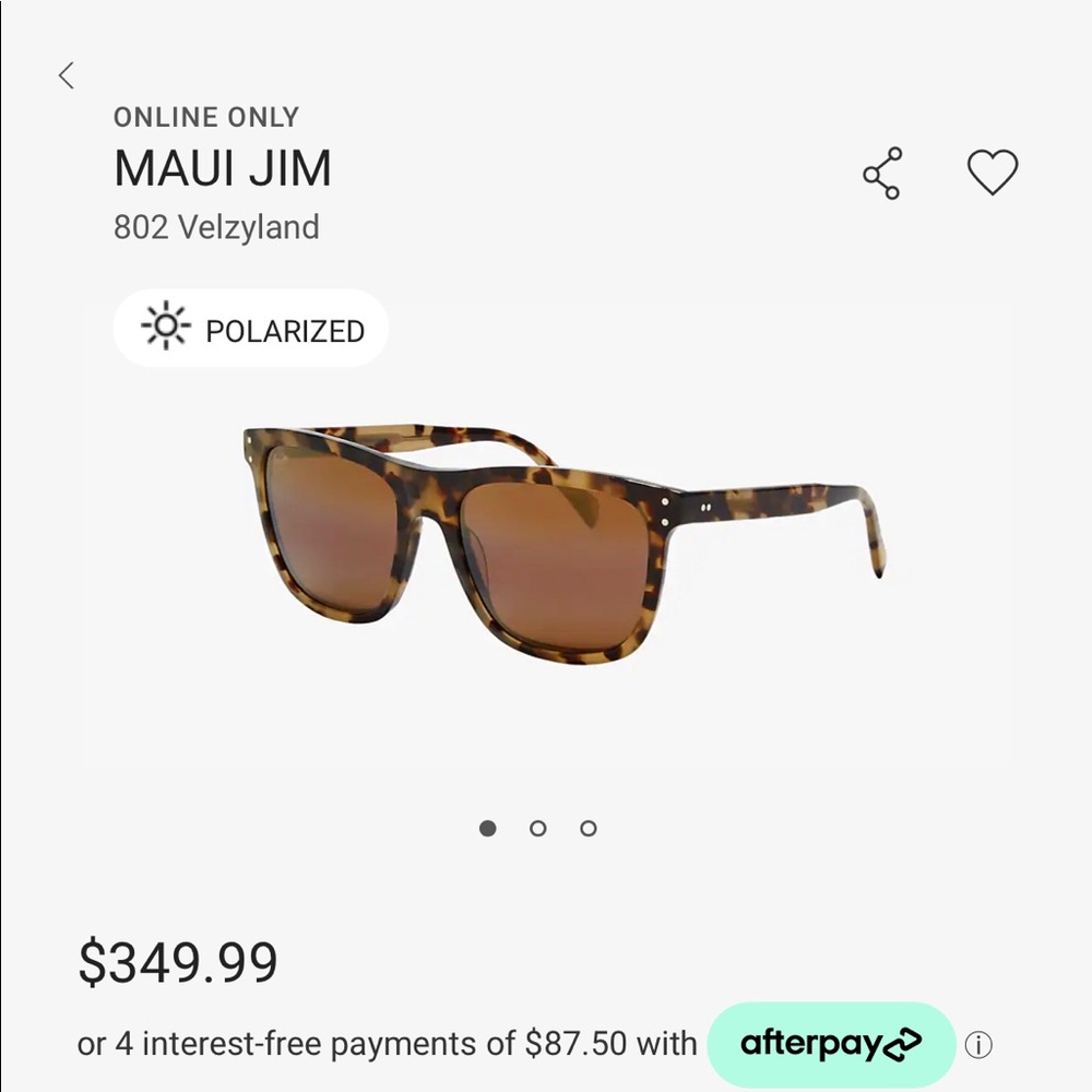 Maui Jim Velzyland *NEW IN THE BOX*